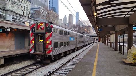 Metra Blue Island IL Bound Nippon Sharyo Electric Cab Car 227 Van