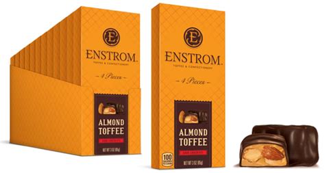 ENSTROM ALMOND TOFFEE BAR SLEEVE - DARK CHOCOLATE « redstonefoods.com