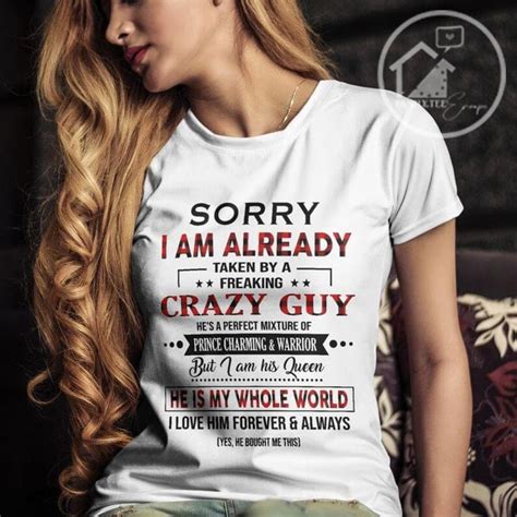 Sorry I Am Already Taken By A Freaking Crazy Guy File Digital Etsy