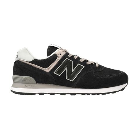 New Balance Mens 574 Core Sneakers Black Big W