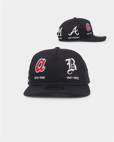 New Era Atlanta Braves 'Logo Evolution' Golfer Snapback Golfer Collect ...