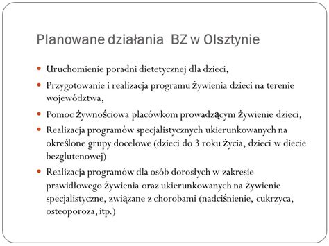 Jak Zmieni System Ywienia Dzieci Na Przyk Adzie Dzia A Banku