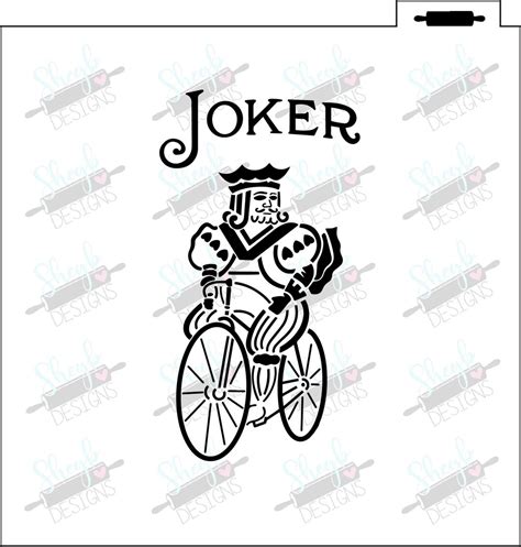 Joker Card Stencil Etsy