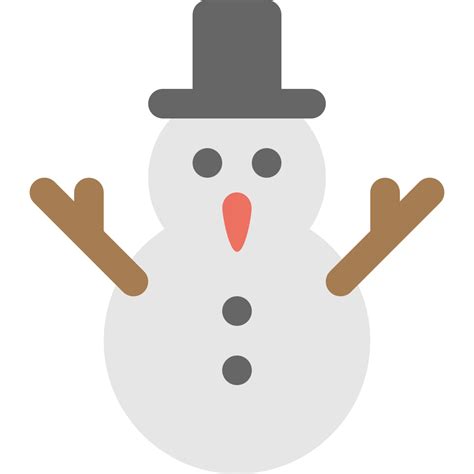 Snowman Icon Flat Free Sample Iconset Squid Ink