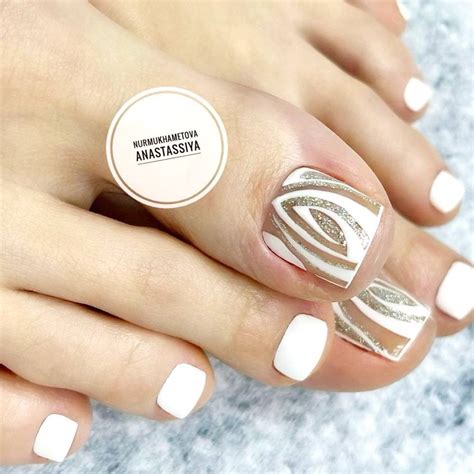 White Pedicure Nail Designs Design Talk