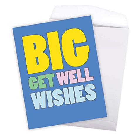 Fbaj2721gwg Nobleworks Jumbo Get Well Card Funny 85 X 11 Inch