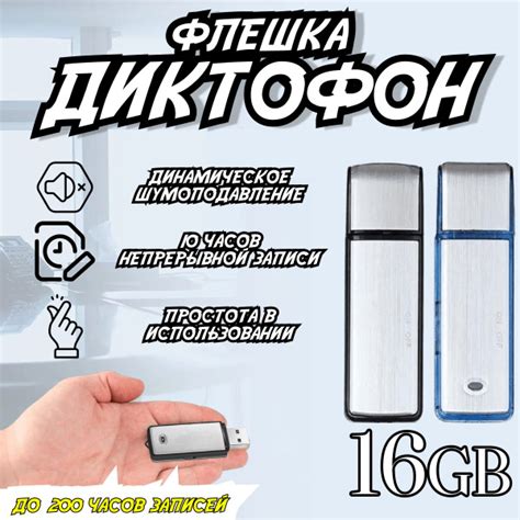 Диктофон The Lady Диктофон_USB, WAV, 16 ГБ купить по выгодной цене в ...