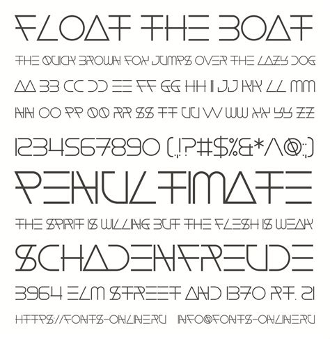 Float The Boat font