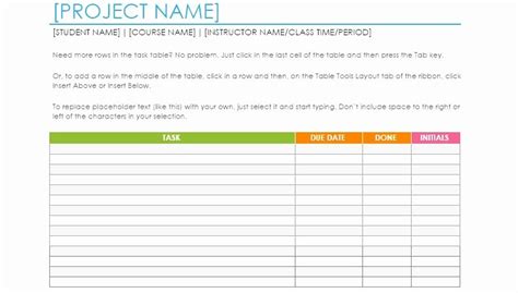 40 Task List Template Word | Markmeckler Template Design