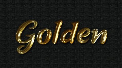 Free Gold Text Effect Psd Psfiles