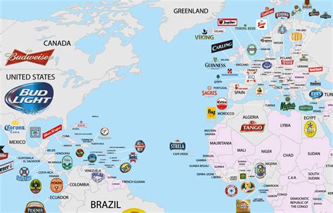 Ilustrar Relajado Cancelar Mapa De Cervezas Del Mundo Tofu Caos Lubricar