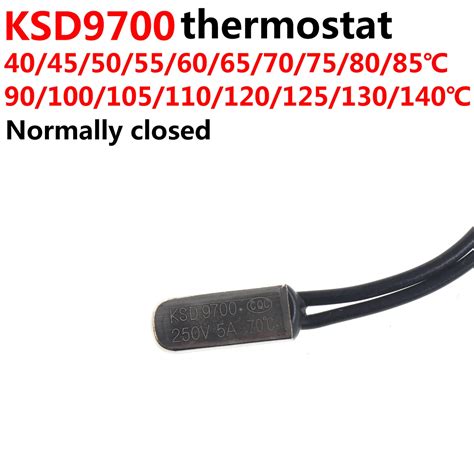 Interruptor De Temperatura 20 Piezas KSD9700 Termostato Normalmente