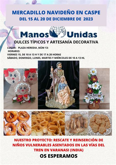 Mercadillo Solidario En Caspe A Favor De Manos Unidas Bienvenidos A