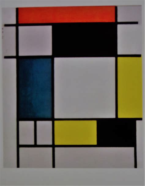 Piet Mondriaan Compositie Met Rood Blauw Zwart Geel En Grijs 1920