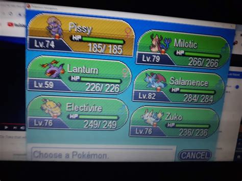 Pokemon team before elite 4 in insurgence Pokémon Amino