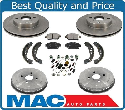 AP 04 06 Scion Xa Xb Front Brake Rotor Ceramic Brake Disc Pads Drums