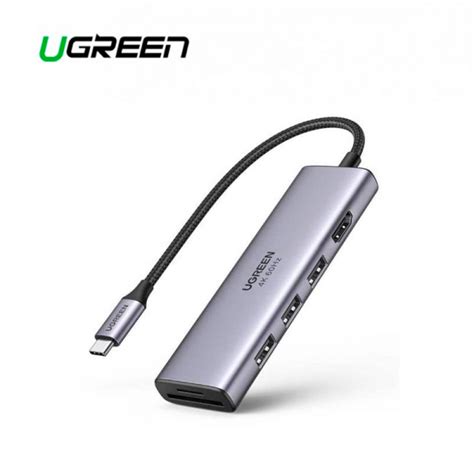 ADAPTADOR UGREEN CM511 15596 5 EN 1 USB C USB 3 0 HDMI 4K