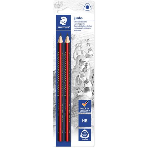 Staedtler Jumbo Hb Pencil 2 Pack Big W