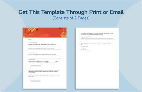 Blank Informal Outlook Email Template in Word, PDF, Google Docs ...