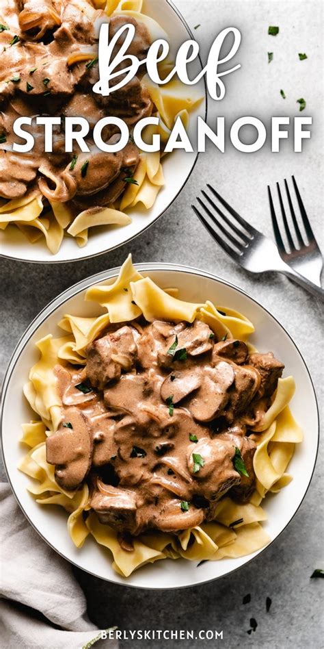 Old Fashioned Beef Stroganoff Is The Ultimate Comfort Dinner Tender Beef Is Smothered In A