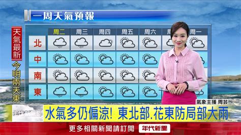 年代氣象／水氣多仍偏涼！ 東北部、花東防局部大雨 生活 年代新聞