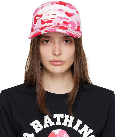 Bape Pink Abc Camo Ape Face Cap A Bathing Ape