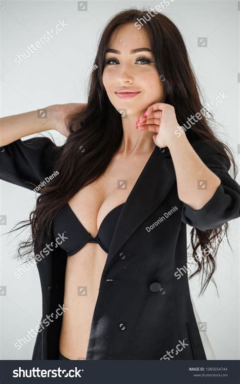 Lovely Brunette Girl Sexy Lingerie Swimwear Stock Photo 1085654744 Shutterstock