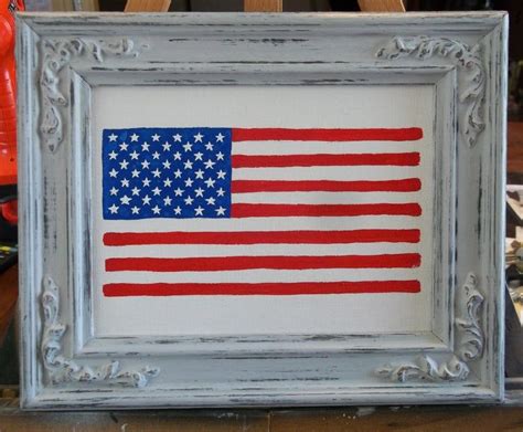 American Flag Painting Acrylic Painting 6x8 Etsy American Flag