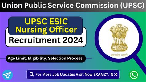 Esic Nursing Officer Recruitment Form