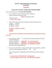 ECE 242 5 Solution Pdf ECE 242 Digital Computers And Computing