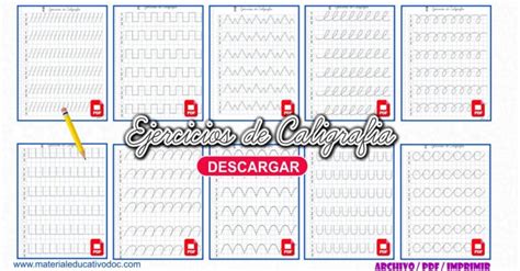 Cuadernillo de ejercicios para mejorar la caligrafía