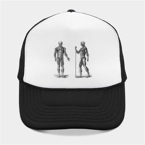 Dual View Human Muscle System Vintage Anatomy Human Body Hat