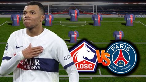 TODAY MATCH PSG POTENTIAL STARTING LINEUP LIGUE 1 FRANCE 2023 MATCH