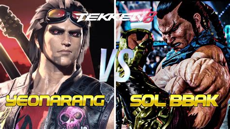 Tekken Yeonarang Hwoarang Vs Sol Bbak Feng Ranked Matches Youtube