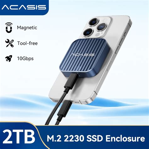 Acasis Magnetic M Nvme Ssd Enclosure With Magsafe For Iphone