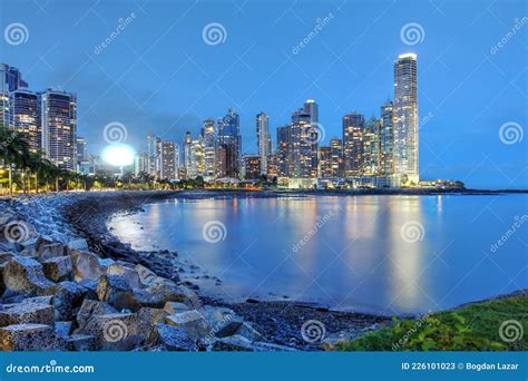 Panama City Skyline Punta Paitilla Stock Image Image Of Panamenian