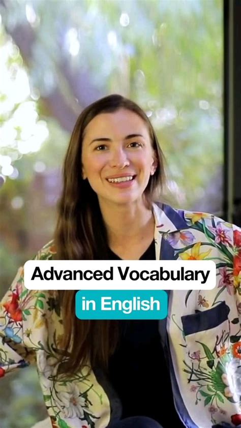 Advanced Vocabulary In English Apprendre L Anglais Facilement