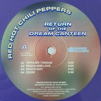 Red Hot Chili Peppers Return Of The Dream Canteen Purple Vinyl Lp Muziker