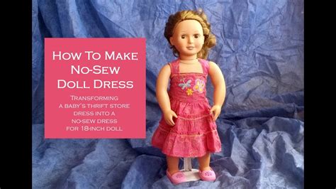 Htm Ag Doll No Sew Summer Dress For Inch Dolls Youtube