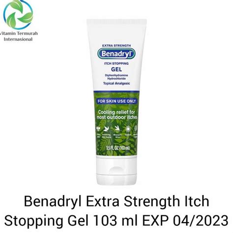 Jual Benadryl Extra Strength Itch Stopping Gel 103ml Shopee Indonesia