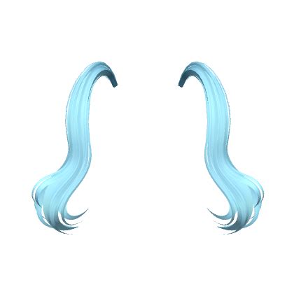 Flowing Anime Pigtail Extensions In Blue Roblox Item Rolimon S