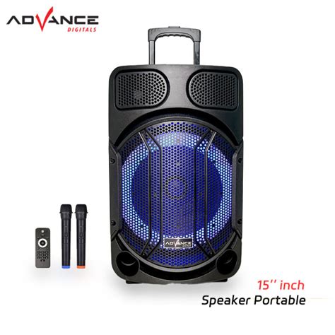 Advance Bluetooth Portabel Speaker 15 Woofer Tweeter Free 2 Mic