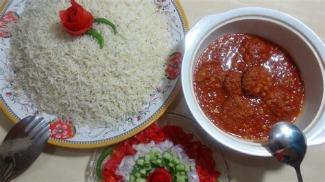 Kofta Challow Afghan Meatballs With Rice Mutton Kofta Curry Recipe