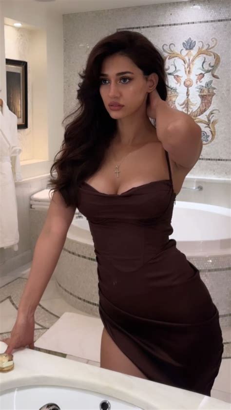 Disha Patani Is Still The Summer Girl Of Our Dreams In Sexy Coffee Brown Mini Dress With