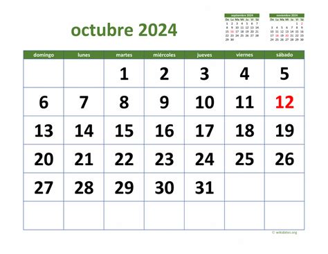 Calendario Octubre Para Imprimir Gratis Silva Dulcinea