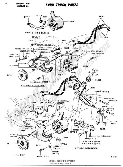 1977 Ford Truck Steering Diagram Power Steering System Ford Truck Steering Column Trucks