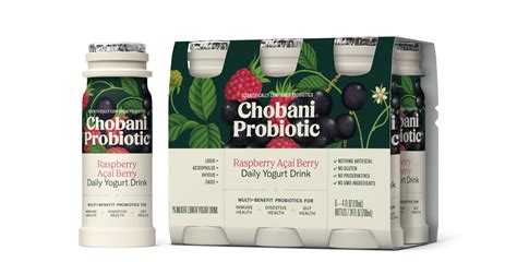 Chobani® Probiotic I Raspberry Açaí Berry Drinks | Chobani® in 2022 ...