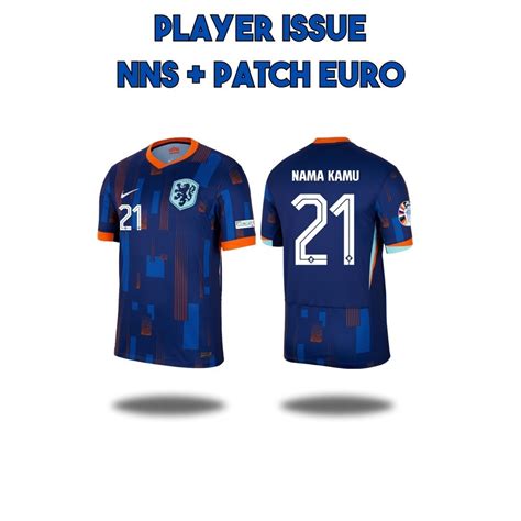 Jual PLAYER ISSUE Jersey Belanda Euro 2024 Away Baju Sepak Bola Timnas