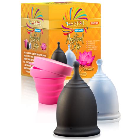 Talisi Reusable 2 Menstrual Cups Period Cup Set For Women With