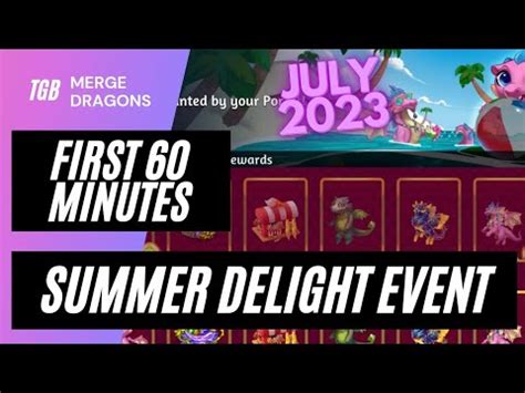 Merge Dragons Summer Delight Event First Minutes July Youtube